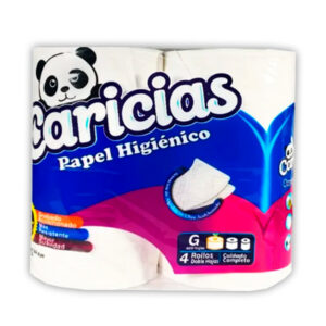 PAPEL CARICIA 400 HOJAS 1X12 PQ X4 ROLLOS.