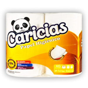 PAPEL CARICIA 600 HOJAS 1X12 PQ X4 ROLLOS.