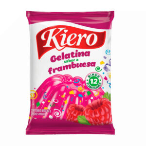 GELATINA FRAMBUESA KIERO 4X10 96GR