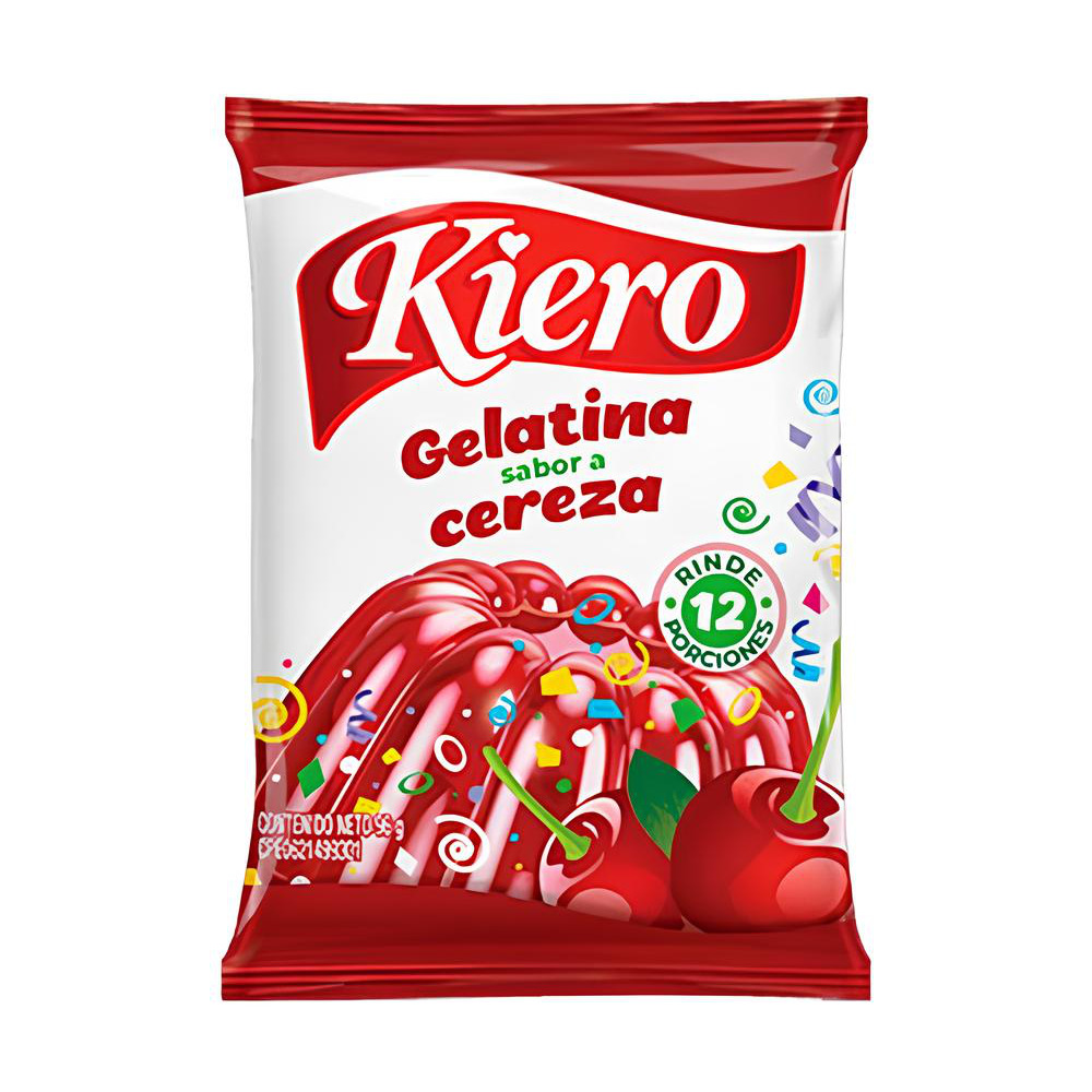 GELATINA CEREZA KIERO 4X10 96GR